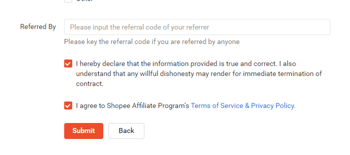 Shopee Affiliate Step 3