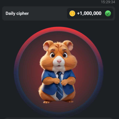 Hamster Kombat - Daily Cipher